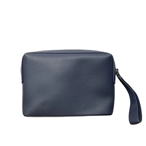 NEW Missoni Dark Blue Silver Hardware Zip Pouch Bag - Picture 3 of 12
